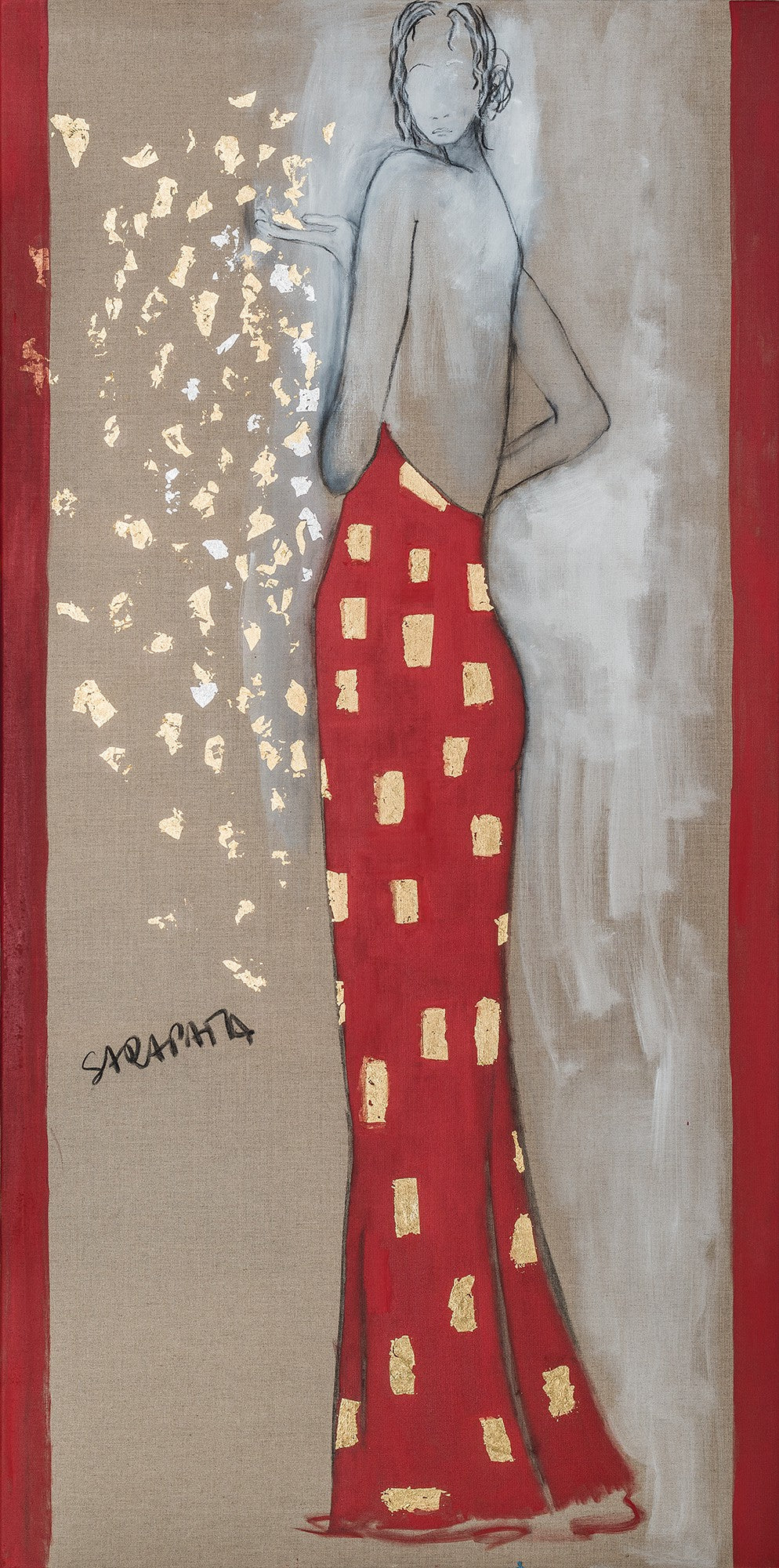 Portret w Czerwonej Sukni